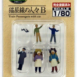 Tomytec Ningen 80 Series People At Nekoya Line B 1/80 N Scale