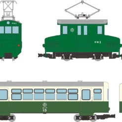Tomytec Narrow Gauge 80 Akasaka Mine Employee Transport Train (DEKI 1 + HOHAFU 1) 2 Cars Set