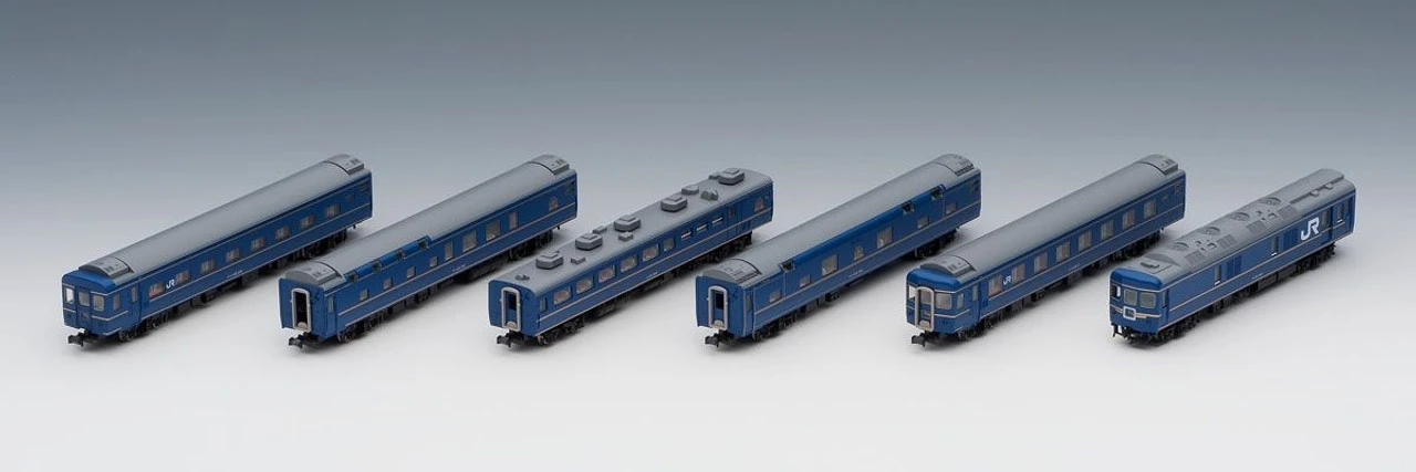 Tomix 98676 JR Series 24 Type 25 Limited Express Sleeper Passenger Car (Hokutosei No. 1 And 2) 6 Cars Set (N Scale) 4 Tomix 98676 JR Series 24 Type 25 Limited Express Sleeper Passenger Car (Hokutosei No. 1 And 2) 6 Cars Set (N Scale) - Image 2