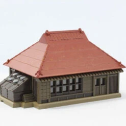 Rokuhan S025-1 Metal-Roof Farmhouse (Red) (Z Scale)