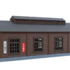 Rokuhan S051-1 Wood Engine House (Dark Brown) (Z Scale) -Kyosho shop 4571324594132 eb0e2d08ba4ecc3d62954b9ea2a1661e 88517.1586239095