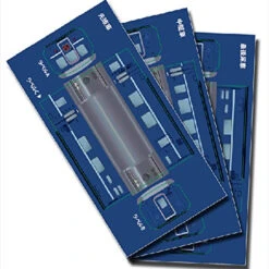 Rokuhan SA007-1 Z Shorty Passenger Car (Blue) Label Type (Z Scale) -Kyosho shop 4571324594927 7527bea01ba83c54ce8cf8ad542ffd84 86147.1586239108