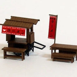 Sankei MP04-26 Noodle (Ramen) Stand 1/150 N Scale Paper Kits