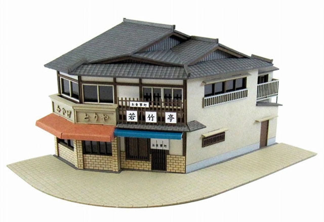 Sankei MP03-61 Japanese Restaurant A 1/150 N Scale Paper Kits 3 Sankei MP03-61 Japanese Restaurant A 1/150 N Scale Paper Kits