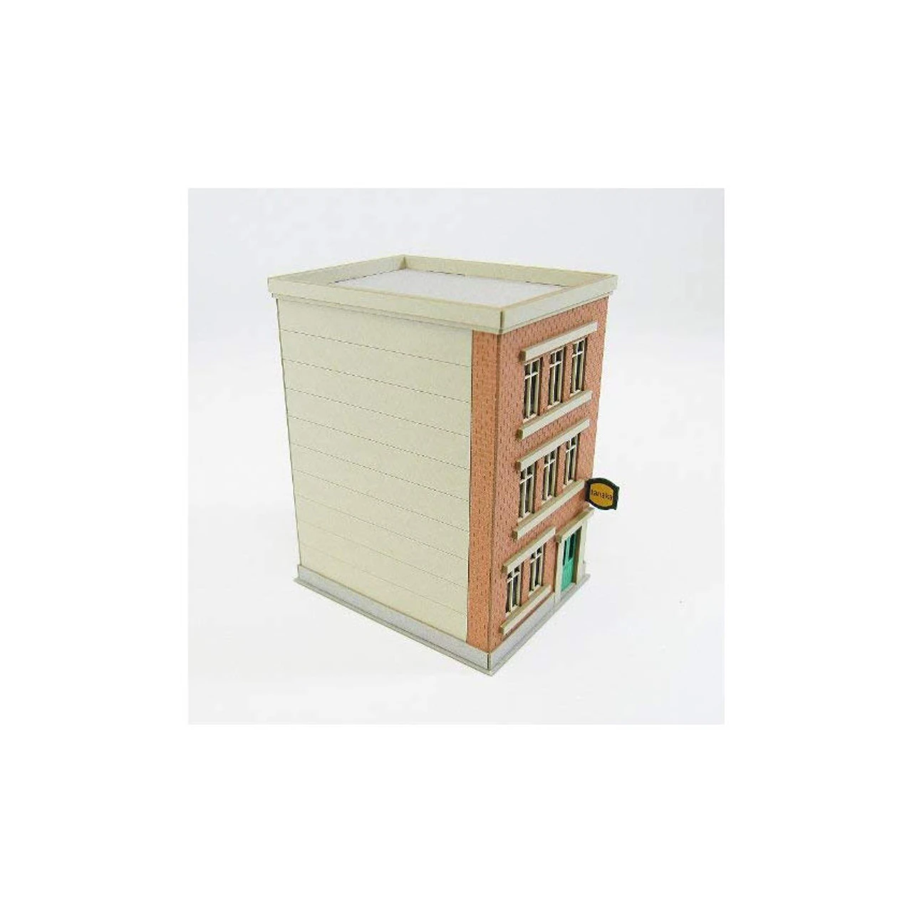 Sankei MP03-93 Building D 1/150 N Scale Paper Kits 6 Sankei MP03-93 Building D 1/150 N Scale Paper Kits - Image 4