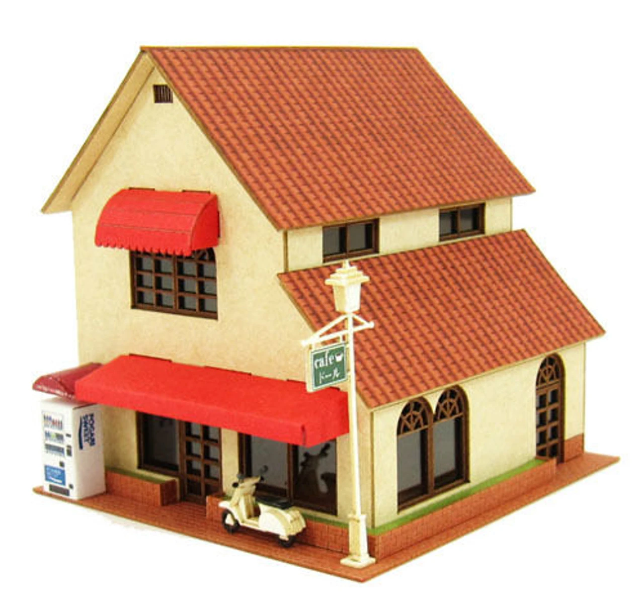 Sankei MP03-94 Cafe B (Coffee Shop) 1/150 N Scale Paper Kits 3 Sankei MP03-94 Cafe B (Coffee Shop) 1/150 N Scale Paper Kits