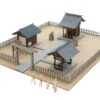 Sankei MP01-148 Japanese Shrine 1/220 Z Scale Paper Kits -Kyosho shop 4580236848264 1 21851.1521166676