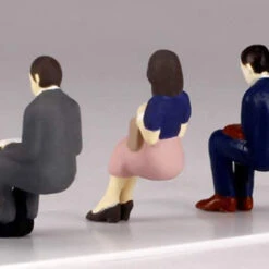 Plum MS042 Super Mini Figure #3 Sitting Office Workers 1/80 Scale (HO Scale) -Kyosho shop 4582362383046 dd632400f498d856f40bc7dca2261e13 28997.1590133014