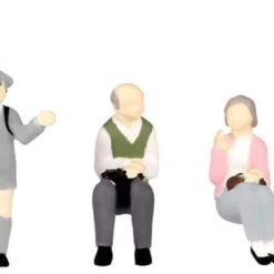 Plum Super Mini Figure #12 People At The Bus Stop 2 1/80 Scale (HO Scale)