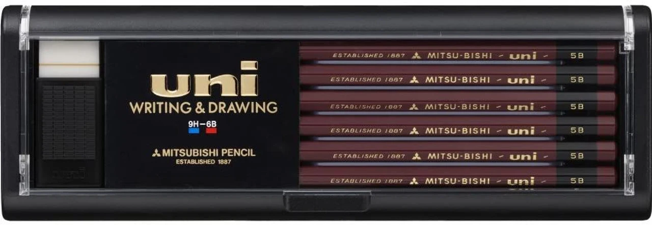 Mitsubishi Pencil Uni Writing And Drawing Hexagonal Body Pencil 5B (1 Dozen) 3 Mitsubishi Pencil Uni Writing And Drawing Hexagonal Body Pencil 5B (1 Dozen)