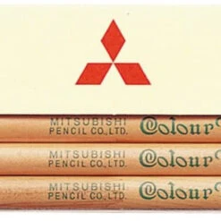 Mitsubishi Pencil Red (Vermilion) Round Body Pencil 2351EW (1 Dozen)