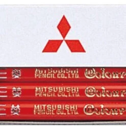 Mitsubishi Pencil Red (Vermilion) Round Body Pencil 2351 (1 Dozen)
