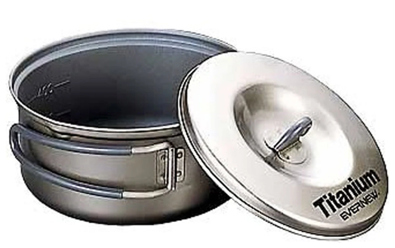 Evernew ECA421 Ceramic Series Titanium Non-Stick Pot #1 3 Evernew ECA421 Ceramic Series Titanium Non-Stick Pot #1