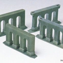 Greenmax 2126 Railroad Double Track Pier Bridge (1/150 N Scale)