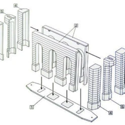 Greenmax 2126 Railroad Double Track Pier Bridge (1/150 N Scale) -Kyosho shop 4946950212604 3 78907.1615801350