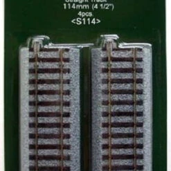 Kato 2-120 114mm (4 1/2') Straight Track S114 (4 Pcs.) (HO Scale)