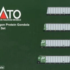 Kato 106-4650 Bethgon Protein Gondola BN #1 8 Car Set (N Scale)