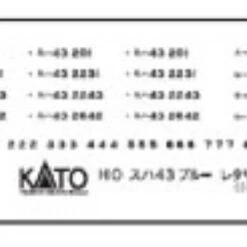 Kato 1-551J Lettering Sheet For SUHA 43 (1ps.) (HO Scale) ASSY