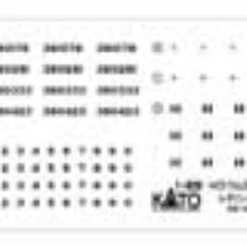 Kato 1-820J Lettering Sheet For WAMU 380000 (2 Pcs.) (HO Scale) ASSY